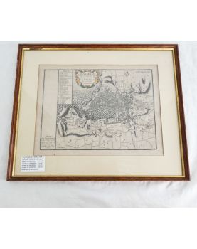 Frame Map of Marseille 18th Century