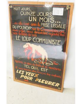 Poster the Communist Wolf by SOUPAULT