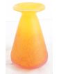 Petit Vase en Pâte de Verre Tons Jaune et Orange d'ART DE TOUL