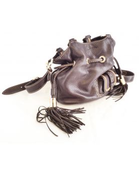 LANCEL Handbag in Brown Leather with Pouch