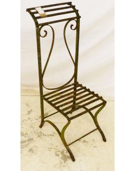 Old Wrought Iron Chair Garden Decoration