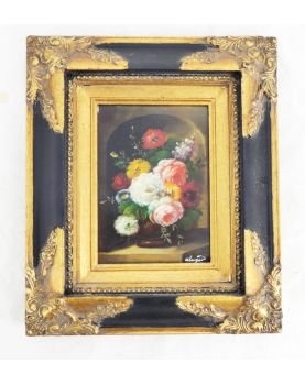 Small Flower Frame Reproduction Signed