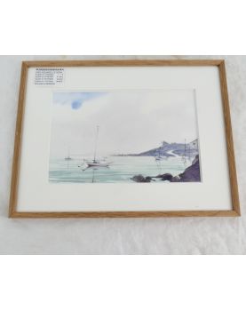 Large Watercolor MORIN Chausey