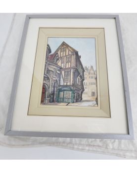 Watercolor Signed FERRAND