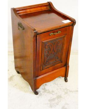 Small Charcoal Cabinet on English Casters