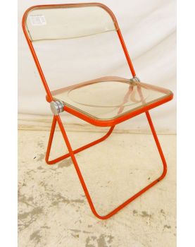 CASTELLI Red Plexiglass Folding Chair