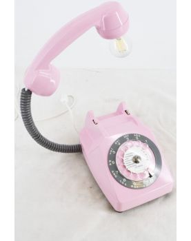 Pink Dial Telephone Lamp