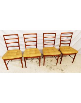 Series of 4 Scandinavian Style Chairs