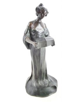 Régule Femme Art Nouveau au Coffret par L.O MATTEI
