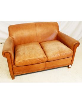 2 Seater Leather Club Sofa