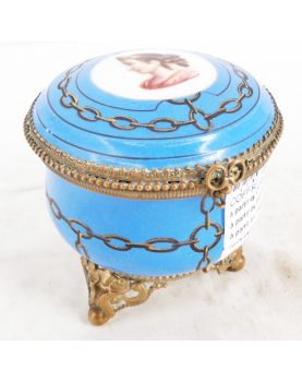 Blue Porcelain Candy Box