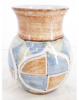 Vase in Ceramic Enamelled by R. PEROT