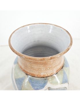 Vase en Céramique Émaillée par R. PEROT
