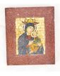 Small Mosaic Religious Icon Marble Outline