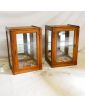 Pair of Art-Deco Showcases with Key