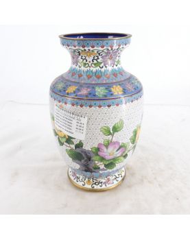 Vase Cloisonné Asiatique Sans Socle