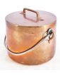 Old Copper Pot with Handle and Lid