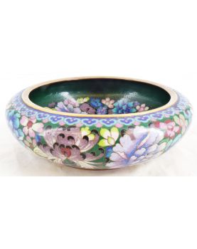 China Enameled Cup Floral Decor