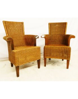 Pair of Braided Armchairs